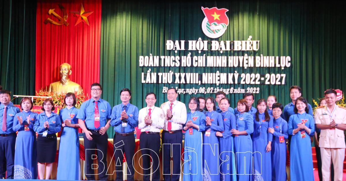 Đại hội đại biểu Đoàn TNCS Hồ Chí Minh huyện Bình Lục nhiệm kỳ 2022 – 2027
