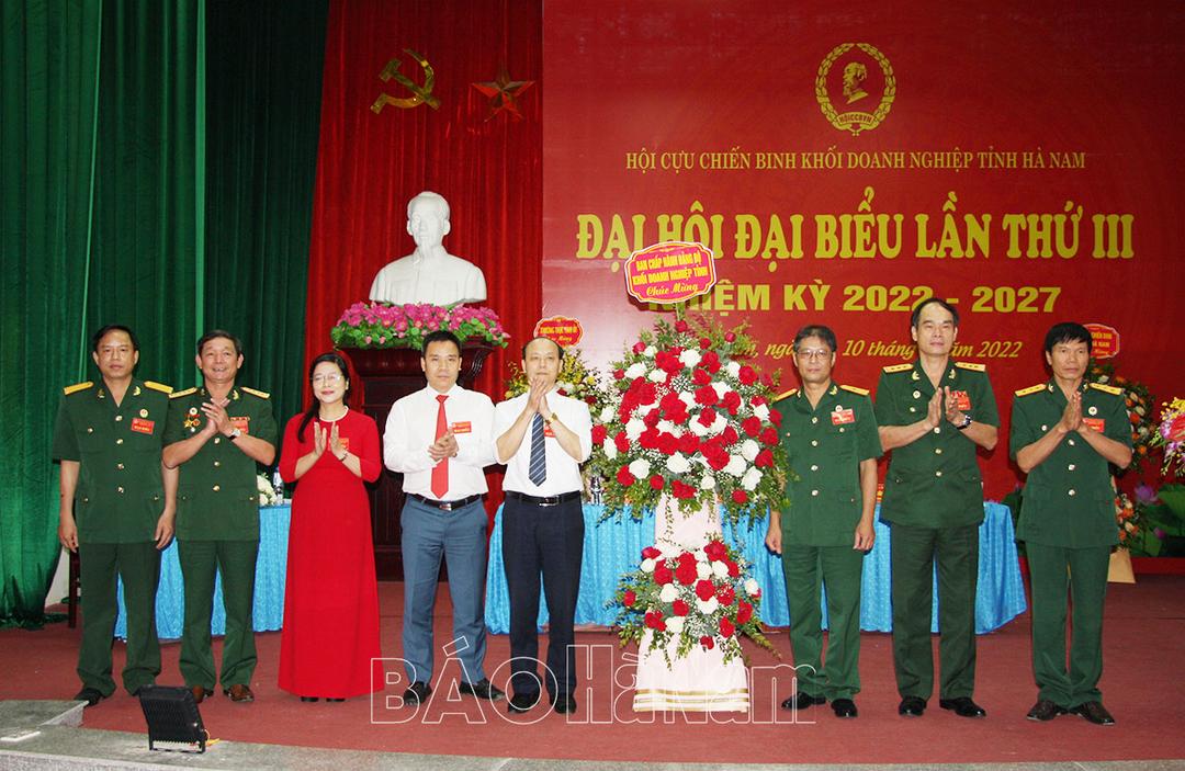 Hội CCB Khối Doanh nghiệp tỉnh Đại hội nhiệm kỳ 2022 - 2027