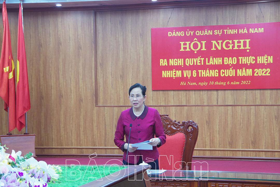 ĐUQS tỉnh ra nghị quyết lãnh đạo thực hiện nhiệm vụ 6 tháng cuối năm