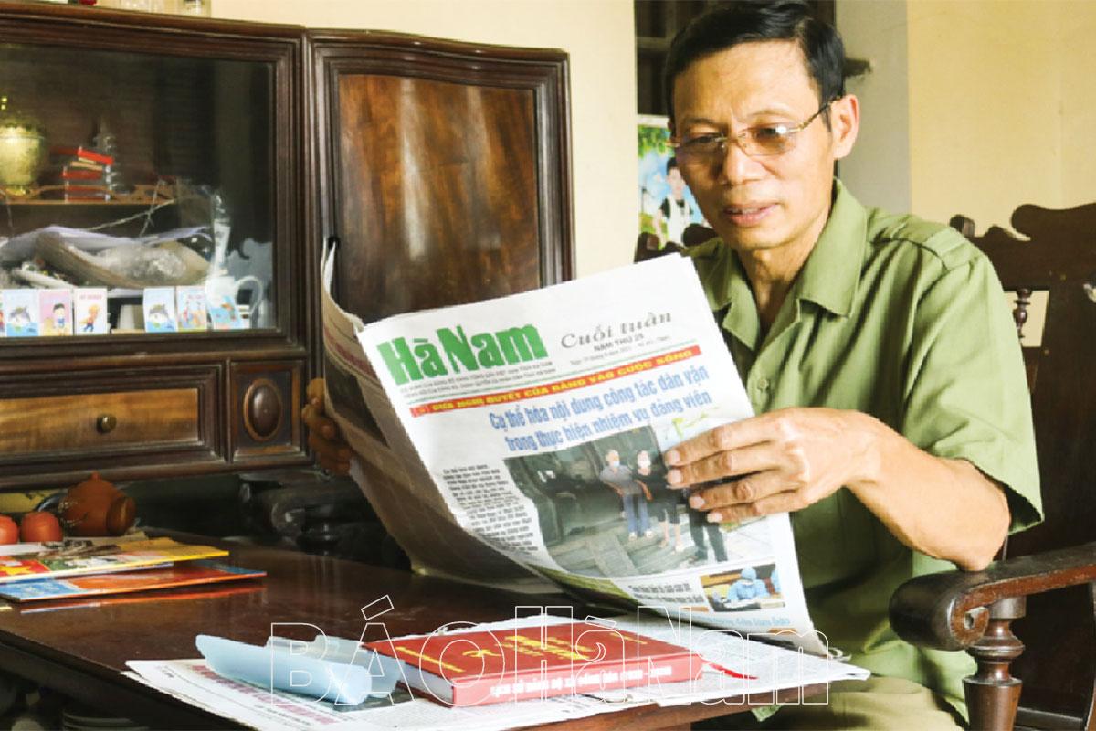Báo Hà Nam giúp tôi hoàn thành tốt hơn chức trách, nhiệm vụ được giao