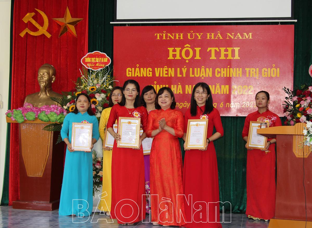 Tỉnh ủy tổ chức Hội thi Giảng viên lý luận chính trị giỏi năm 2022