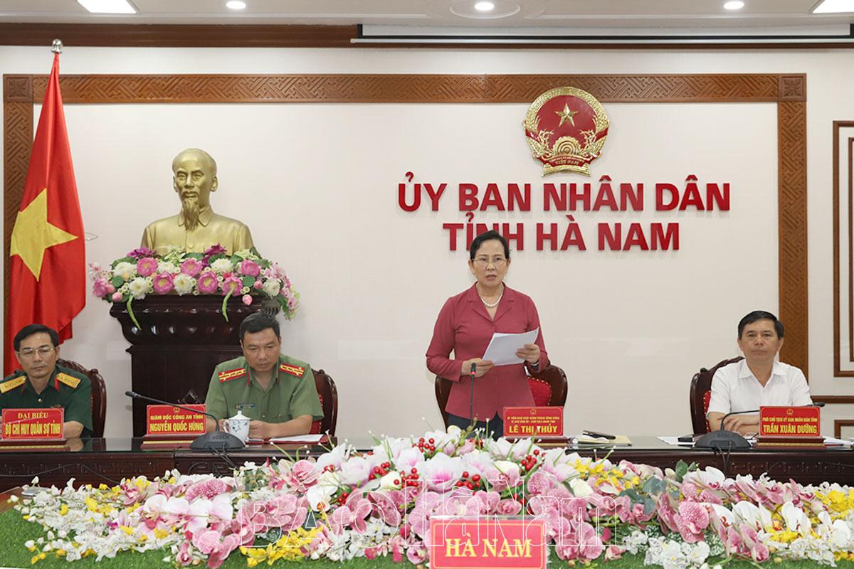 Họp BCĐ PCD Covid-19 tỉnh, đồng chí Bí thư Tỉnh ủy Lê Thị Thủy yêu cầu: Tập trung cao độ cho công tác tiêm vắc xin phòng Covid-19