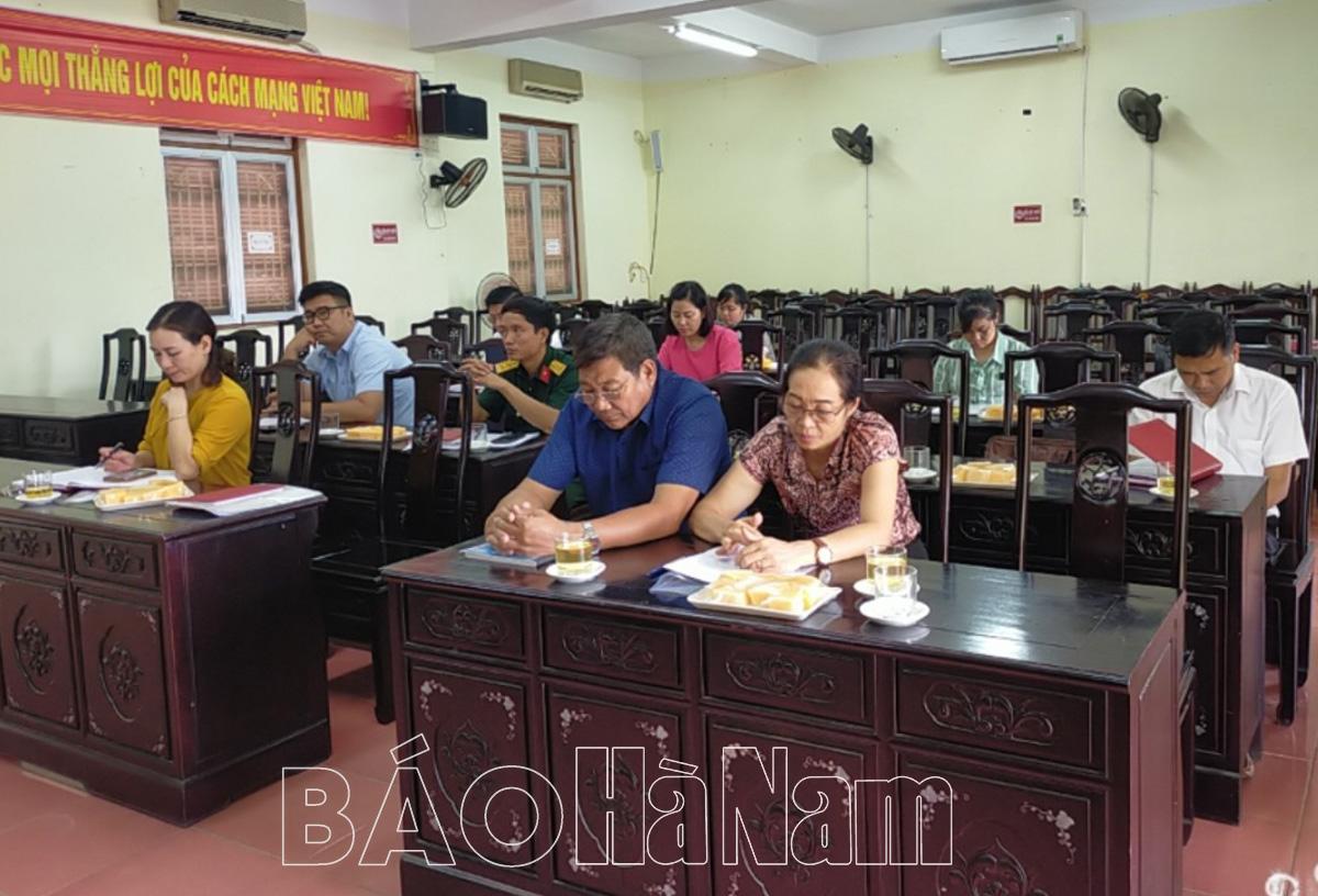 Ban Chỉ đạo 35 huyện Bình Lục triển khai nhiệm vụ công tác 6 tháng cuối năm