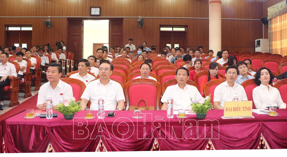 Khai mạc kỳ họp thứ 6 HĐND huyện Bình Lục khóa XX