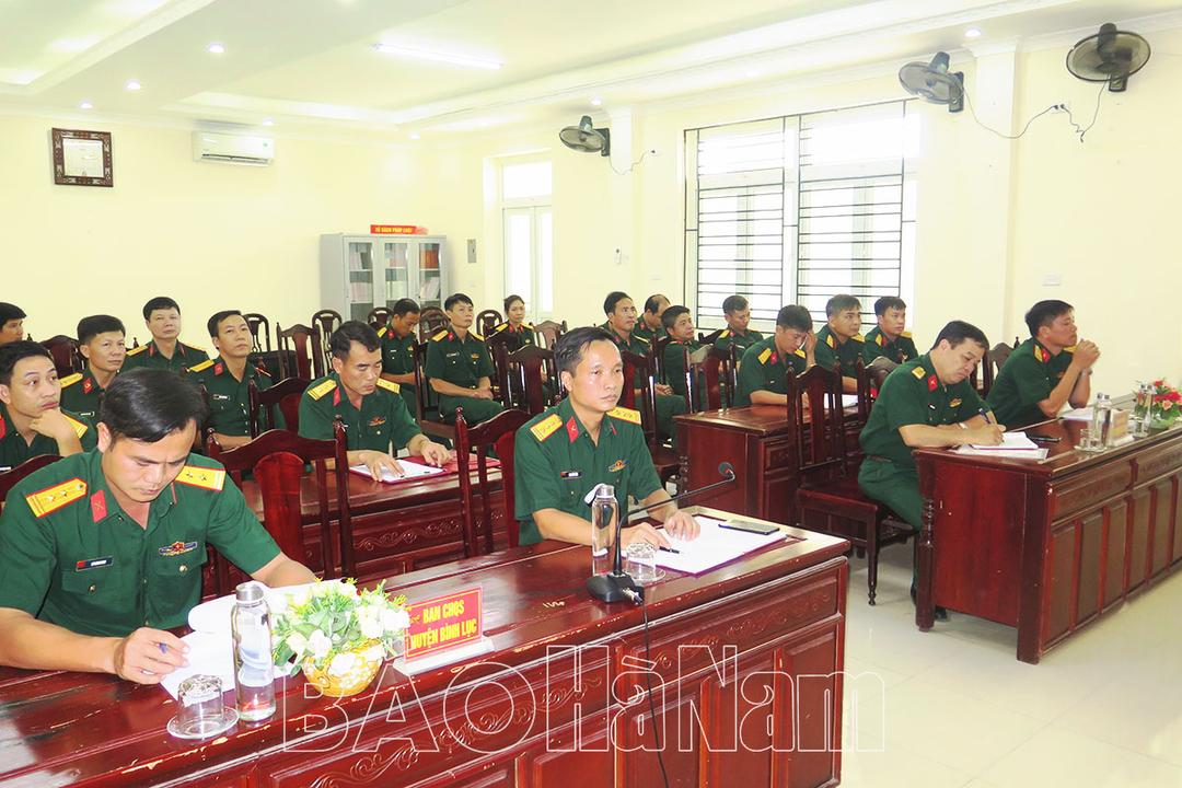 Bình Lục tổng kết 30 năm thực hiện Chỉ thị 143 về xây dựng môi trường văn hóa trong Quân đội