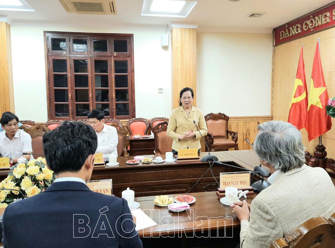 Thường trực Tỉnh ủy làm việc với các nhà đầu tư