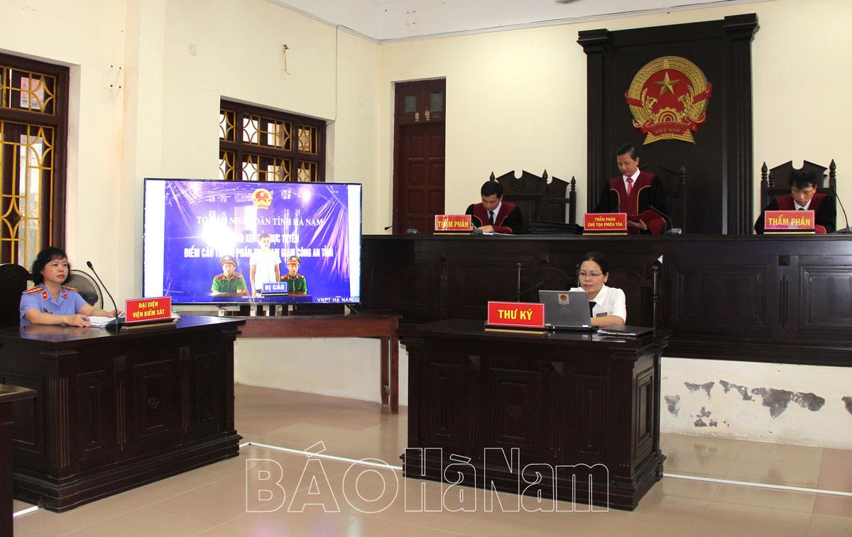 TAND tỉnh tổ chức thí điểm phiên tòa xét xử trực tuyến