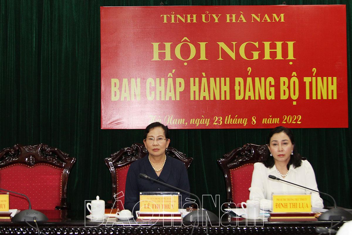 Tỉnh ủy Hà Nam tổ chức quán triệt, triển khai một số văn bản của Bộ Chính trị và của tỉnh