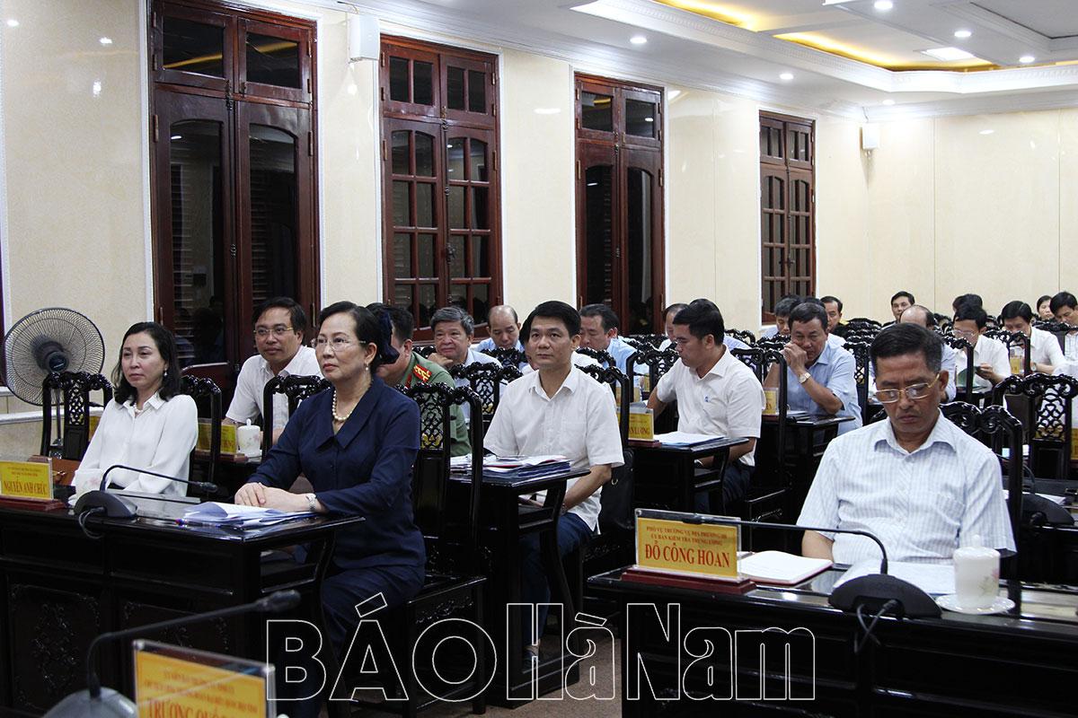 BCH Đảng bộ tỉnh cho ý kiến, chủ trương một số nội dung theo thẩm quyền