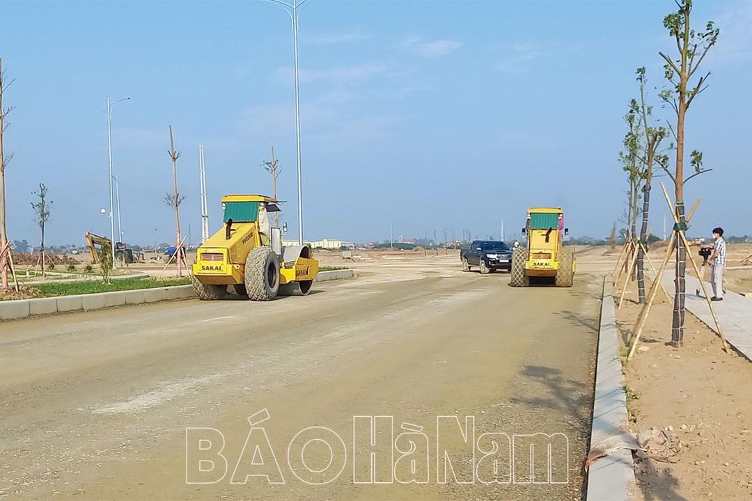 Lý Nhân tập trung giải phóng mặt bằng xây dựng hạ tầng khung