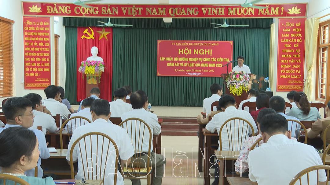 Lý Nhân tăng cường công tác kiểm tra, giám sát
