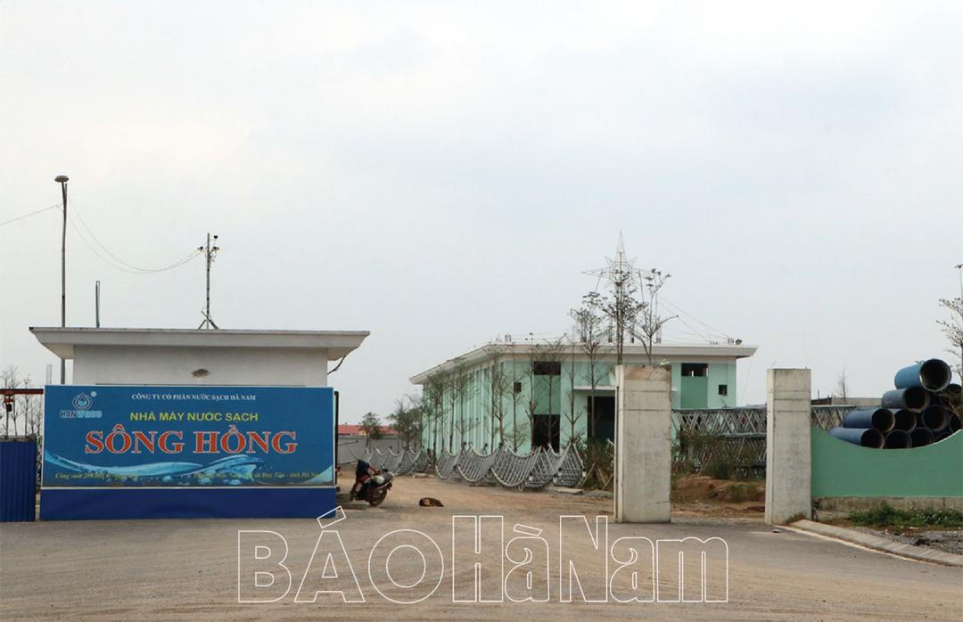 Đẩy nhanh tiến độ thực hiện dự án cấp nước sạch sông Hồng