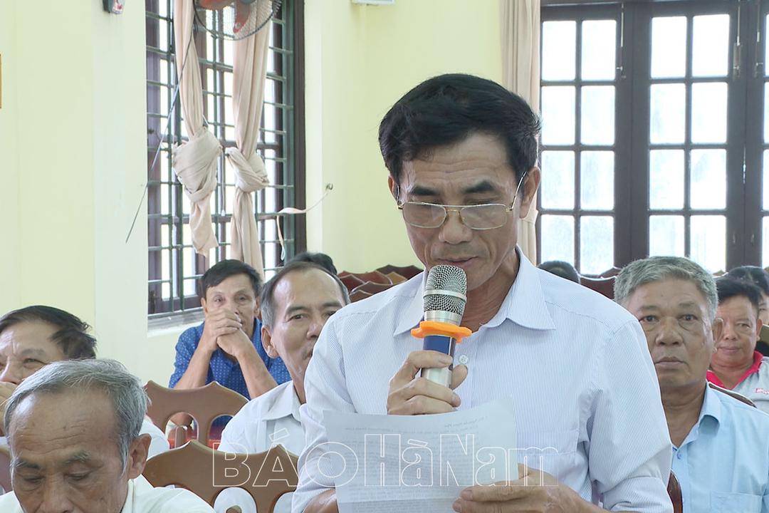 Huyện Thanh Liêm tổ chức đối thoại giữa người đứng đầu cấp ủy, chính quyền với nhân dân thị trấn Tân Thanh