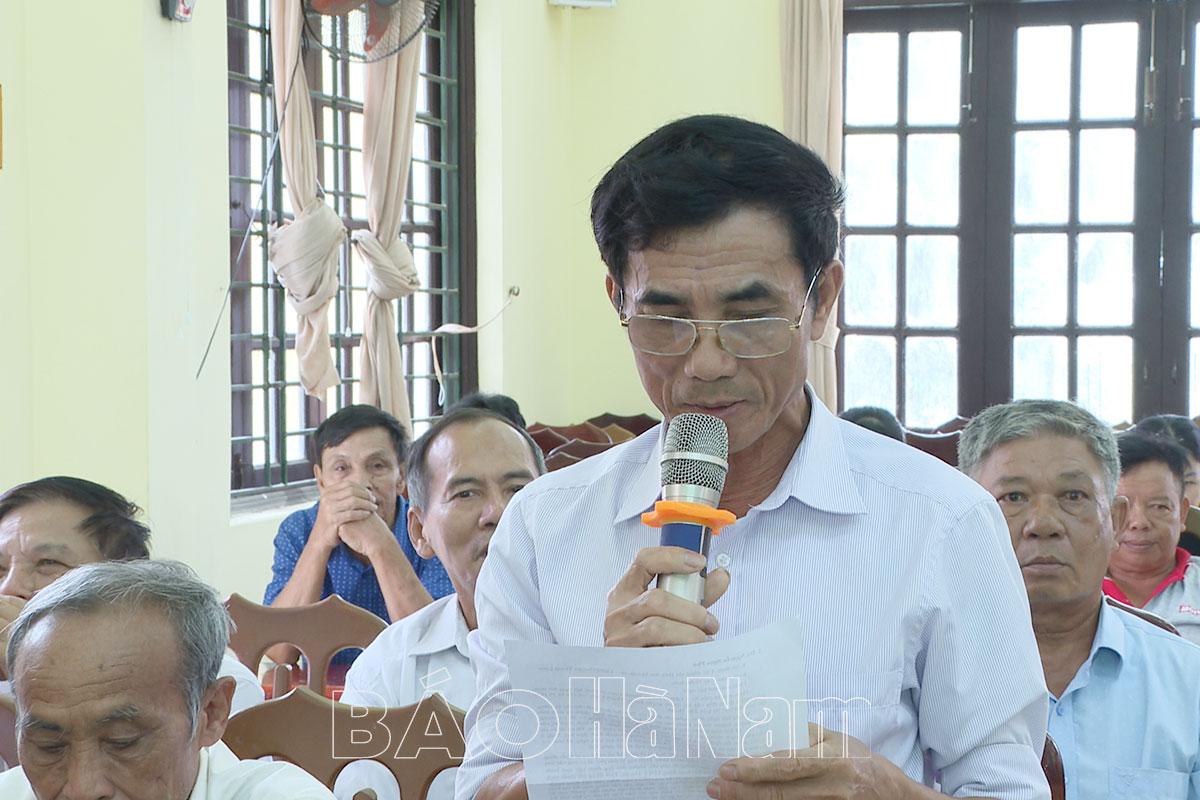 Huyện Thanh Liêm tổ chức đối thoại giữa người đứng đầu cấp ủy, chính quyền với nhân dân thị trấn Tân Thanh