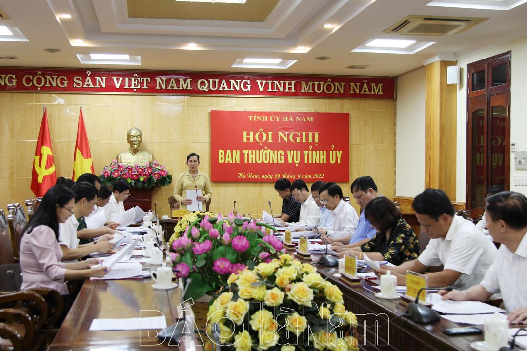 BTV Tỉnh ủy cho ý kiến về việc tổ chức Đại hội Hội CCB tỉnh nhiệm kỳ 2022-2027 và một số nội dung theo thẩm quyền