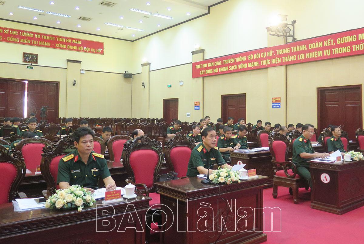 Bộ CHQS tỉnh giao ban đánh giá kết quả công tác quý III