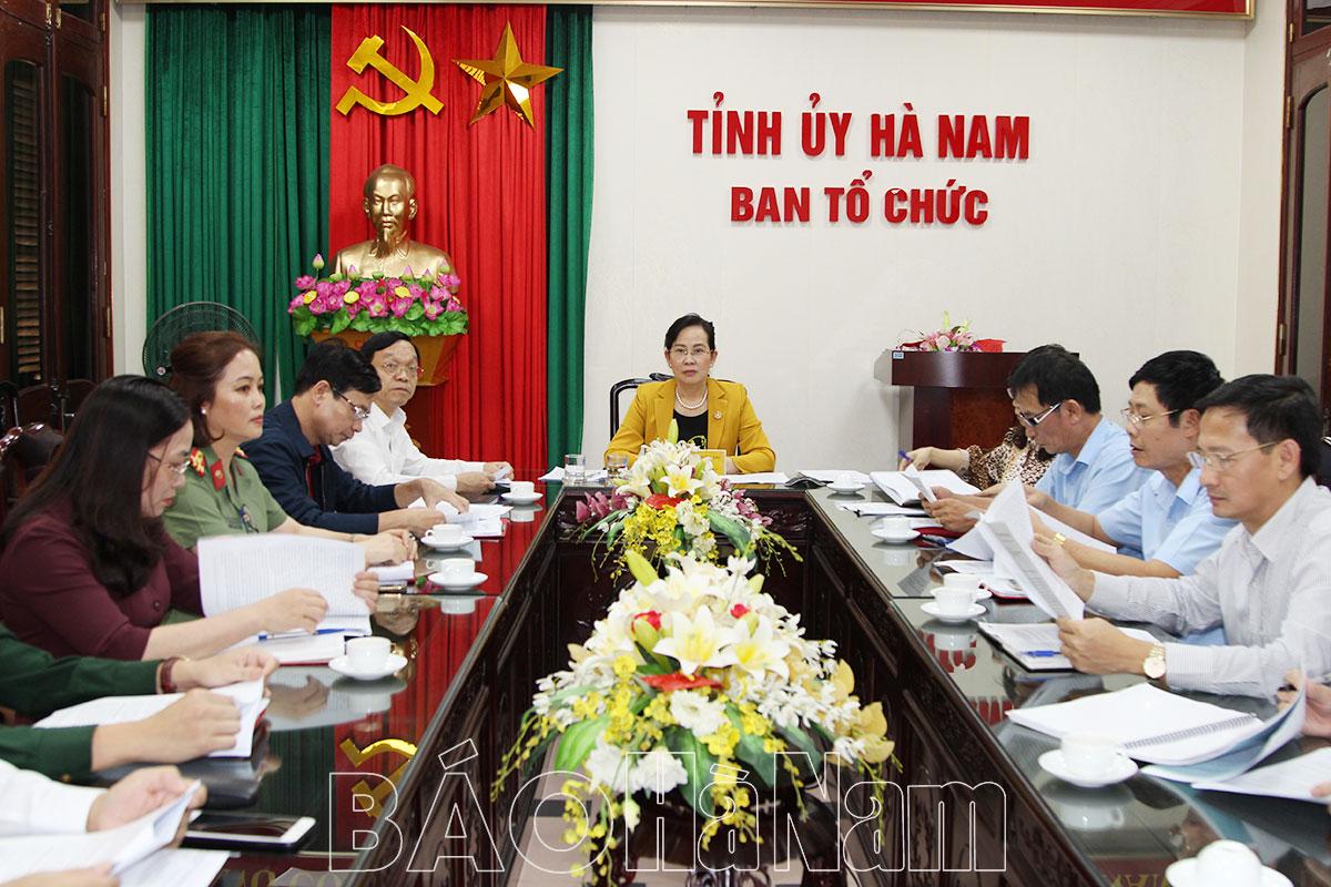 Ban Tổ chức Trung ương giao ban trực tuyến triển khai nhiệm vụ trọng tâm công tác xây dựng Đảng quý IV