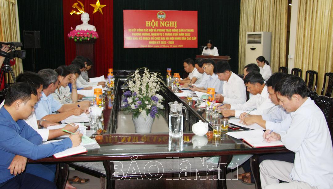 Thanh Liêm triển khai kế hoạch tổ chức Đại hội đại biểu Hội nông dân các cấp nhiệm kỳ 2023 - 2028