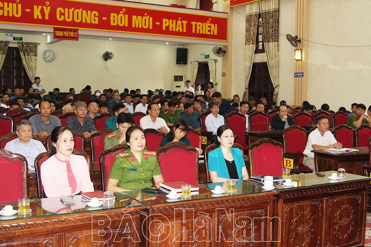 BCĐ 35 thành phố Phủ Lý tập huấn bồi dưỡng công tác bảo vệ nền tảng tư tưởng của Đảng