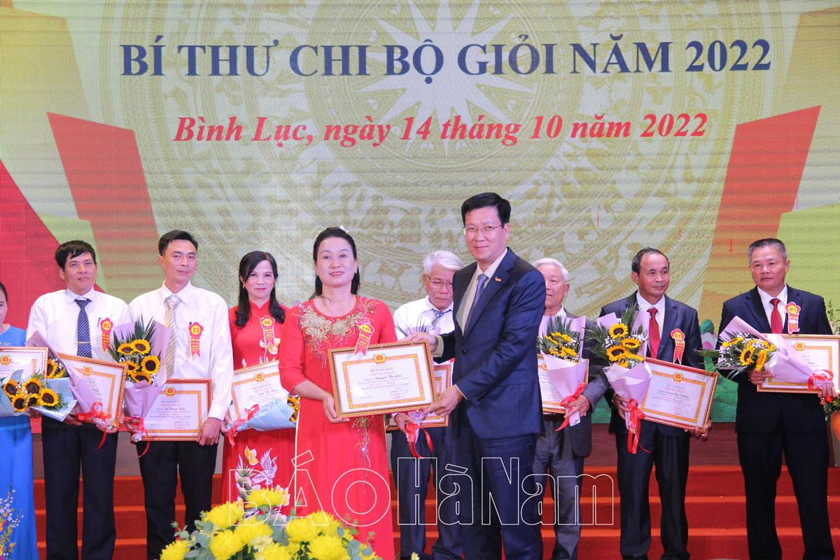 Hội thi Bí thư Chi bộ giỏi huyện Bình Lục năm 2022