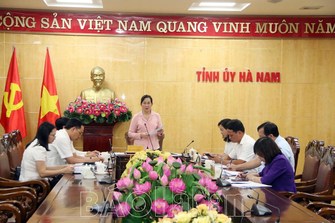 Ban Chỉ đạo 332 tỉnh đôn đốc đẩy nhanh tiến độ thực hiện các dự án đầu tư trên địa bàn