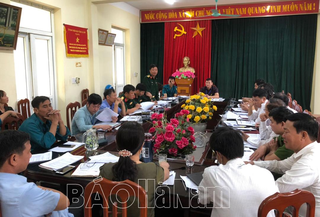 Thanh Liêm xét duyệt công dân trong độ tuổi sẵn sàng nhập ngũ