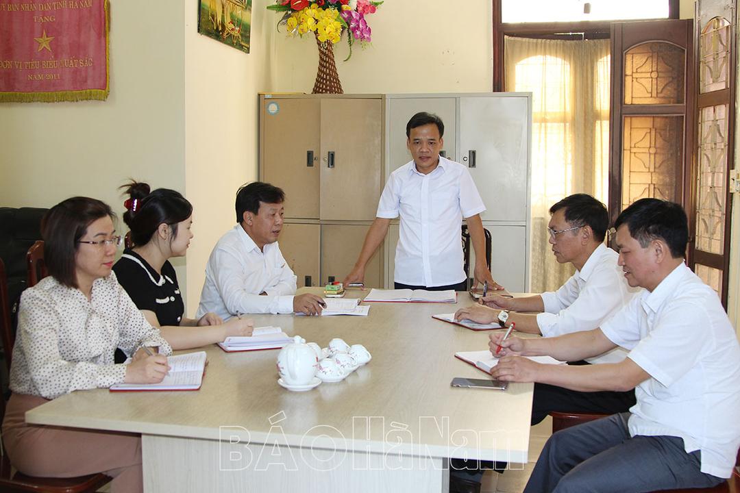 Huyện ủy Thanh Liêm chú trọng thực hiện tốt công tác kiểm tra, giám sát