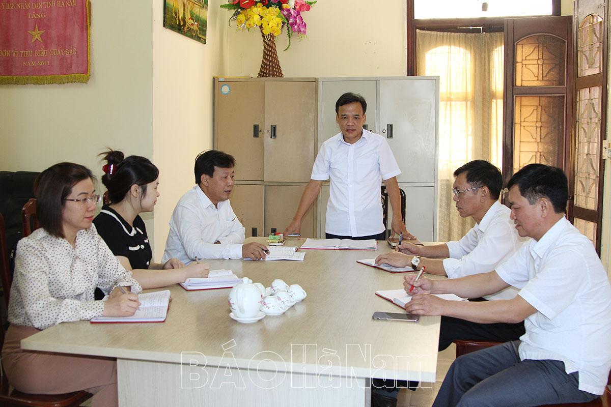 Huyện ủy Thanh Liêm chú trọng thực hiện tốt công tác kiểm tra, giám sát