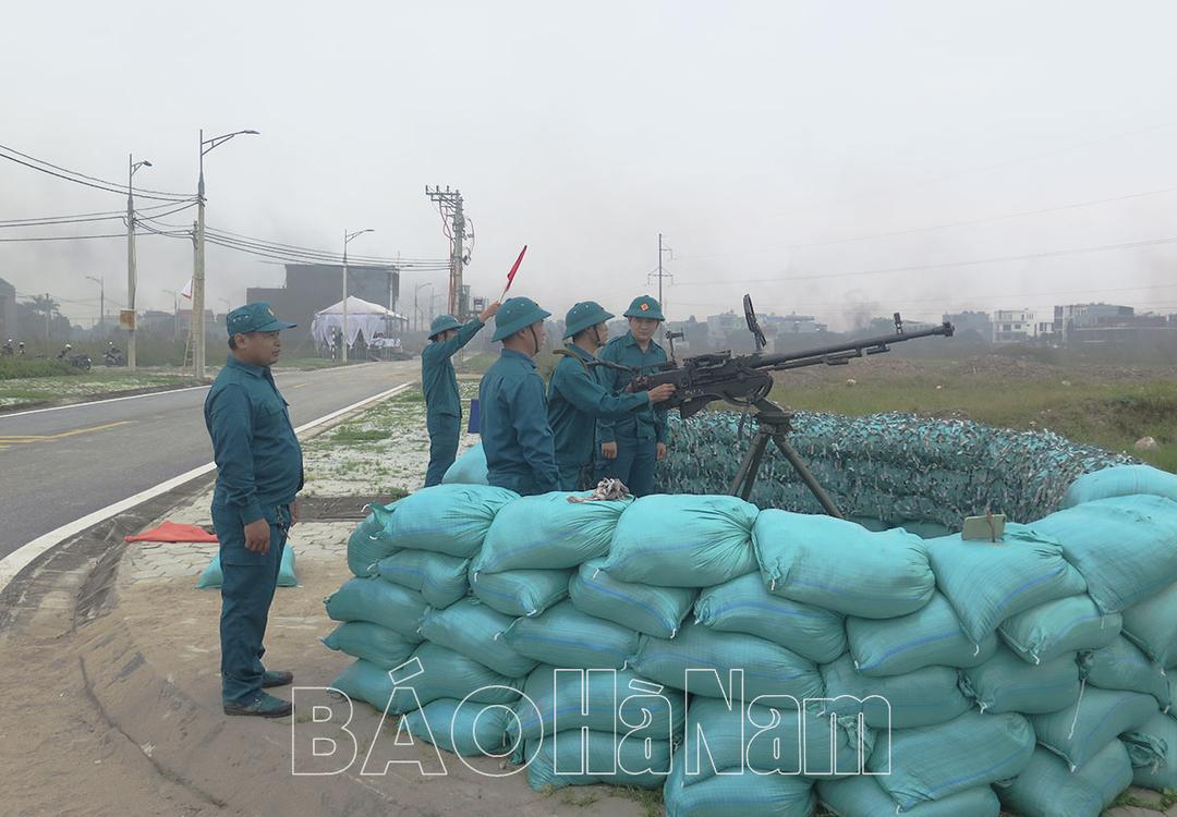 Phối hợp diễn tập thực binh trên địa bàn thành phố Phủ Lý