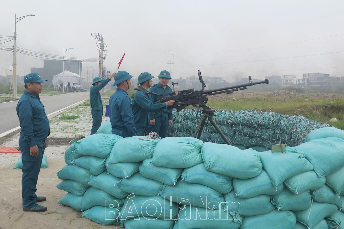 Ghi nhận từ cuộc diễn tập chiến đấu trong KVPT ở TP Phủ Lý