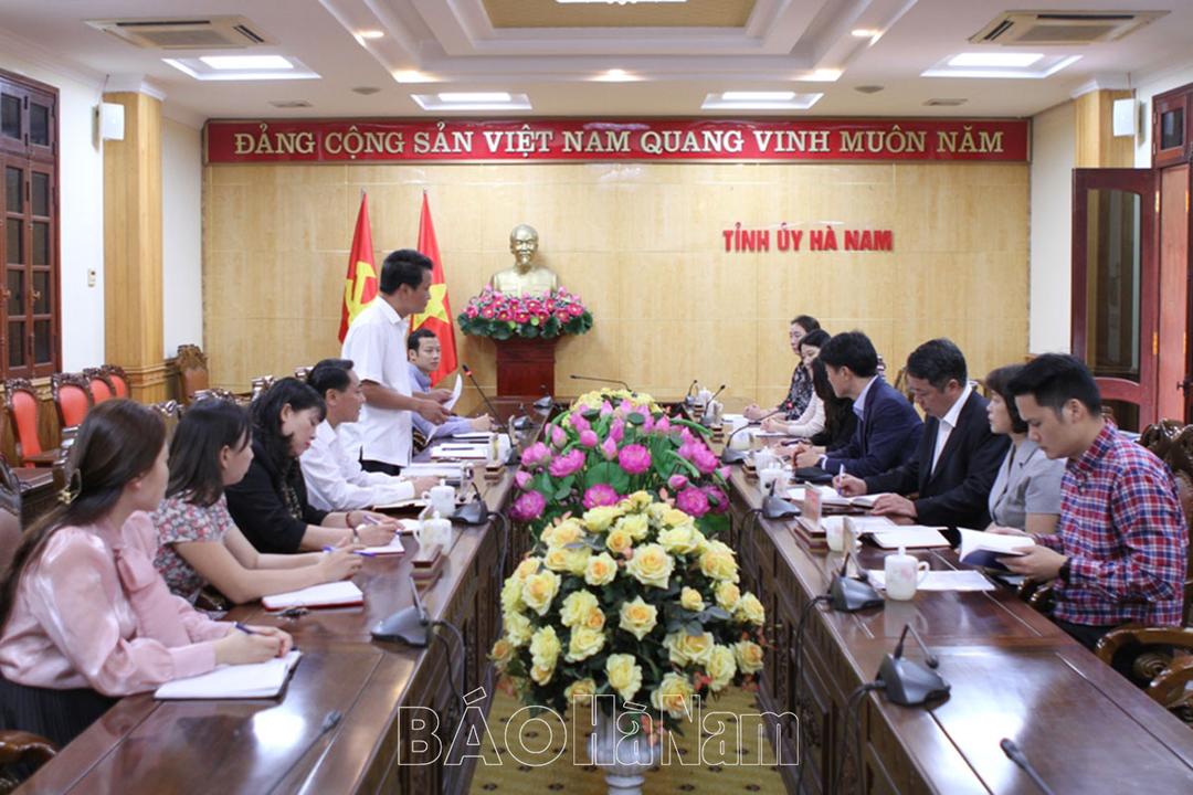 Trao đổi kinh nghiệm về phòng, chống tham nhũng, tiêu cực giữa Ban Nội chính Tỉnh ủy Hà Nam và Ủy ban Chống tham nhũng và Quyền công dân Hàn Quốc