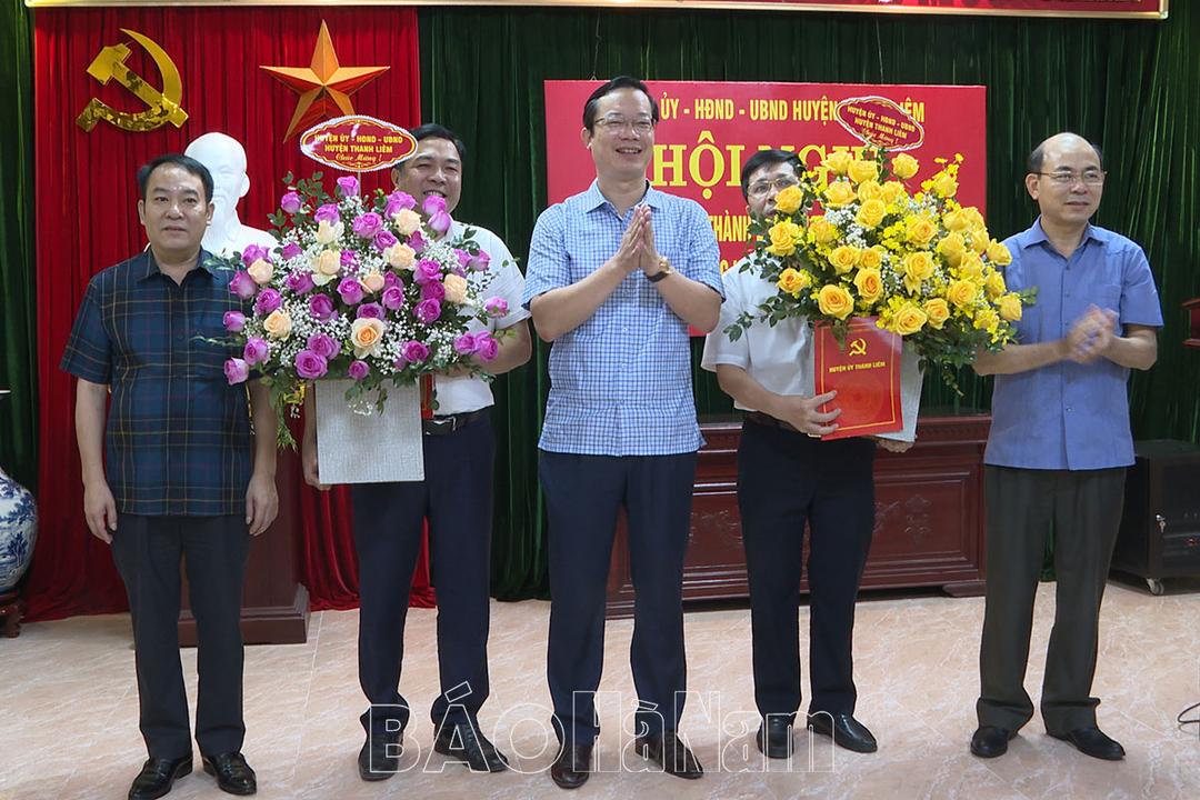 Thanh Liêm công bố Quyết định thành lập Chi bộ, cơ quan văn phòng Huyện uỷ, Văn phòng HĐND và UBND huyện