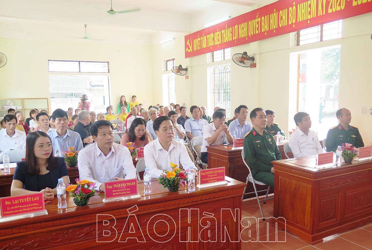 Thôn Thụy Sơn 2, xã Tân Sơn (Kim Bảng) tổ chức ngày hội “Đại đoàn kết toàn dân tộc”