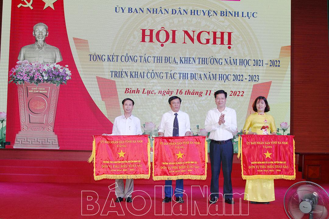 UBND huyện Bình Lục triển khai công tác thi đua năm học 2022-2023
