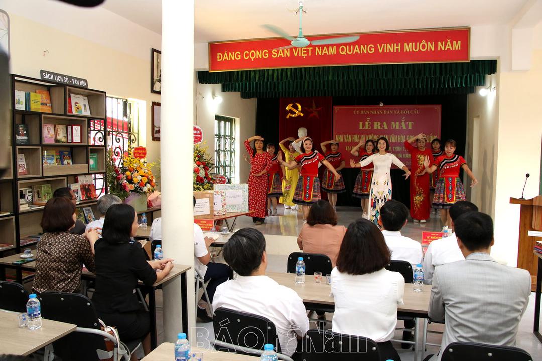 Thôn 1, xã Bối Cầu khánh thành Nhà văn hóa và ra mắt không gian văn hóa đọc cộng đồng