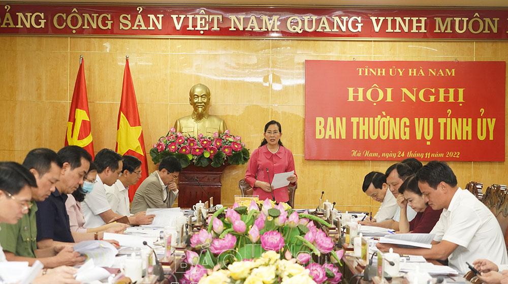 BTV Tỉnh ủy thảo luận kết quả phát triển KT-XH năm 2022, phương hướng nhiệm vụ năm 2023