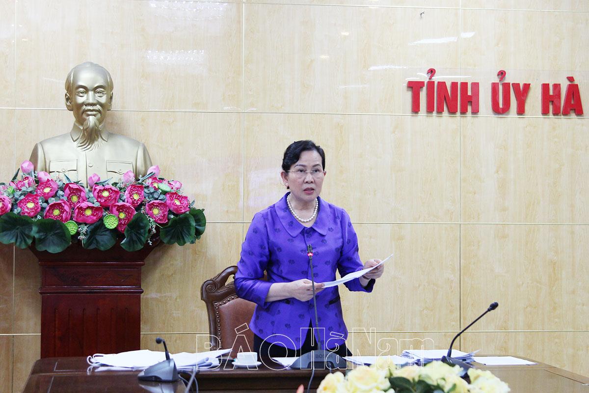 BCH Đảng bộ tỉnh thông qua nhiệm vụ trọng tâm năm 2023 và một số nội dung theo thẩm quyền