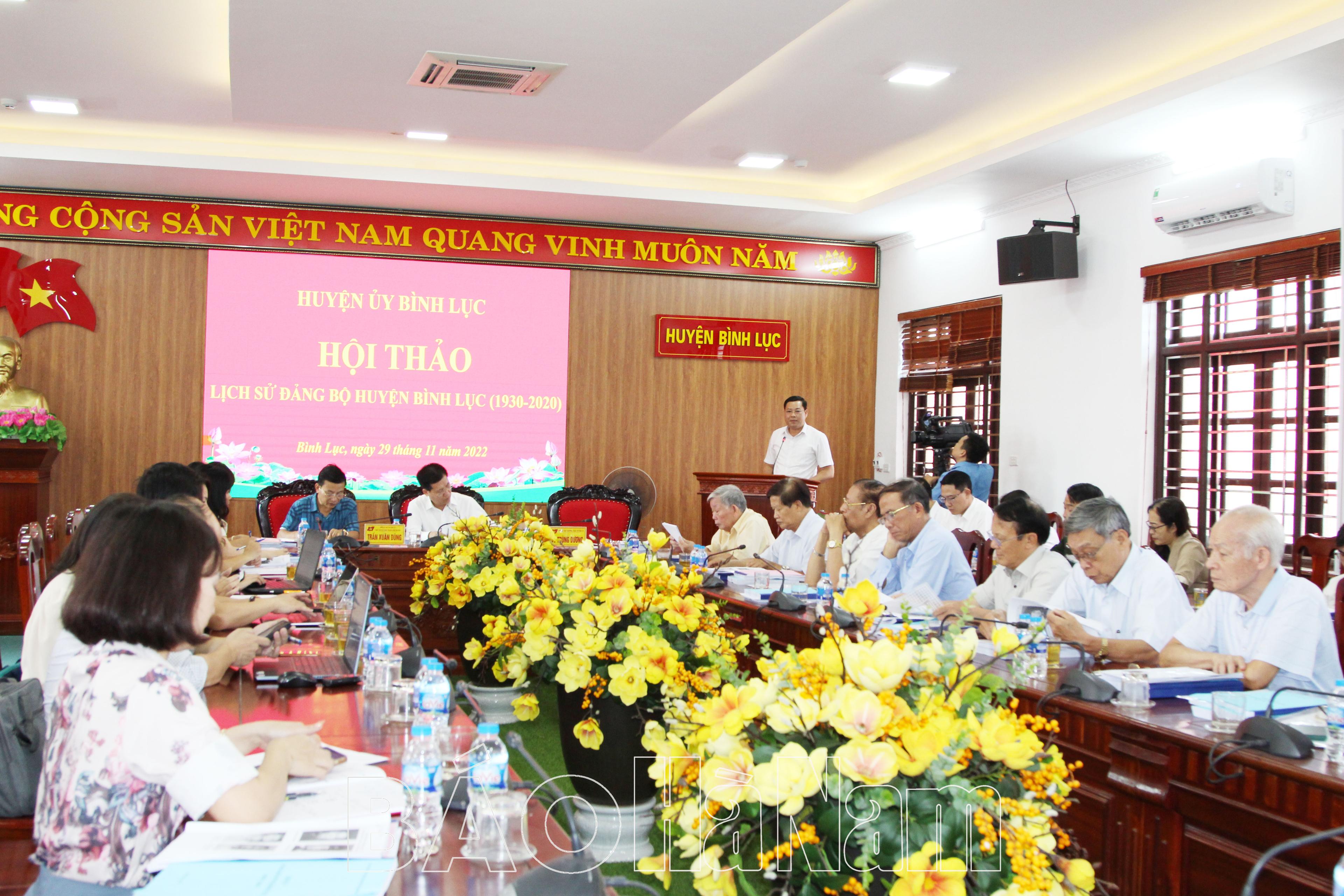 Huyện ủy Bình Lục tổ chức Hội thảo Lịch sử Đảng bộ huyện giai đoạn 1930-2020