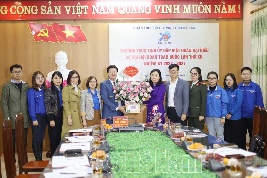 Gặp mặt đoàn đại biểu dự Đại hội Đoàn toàn quốc lần thứ XII