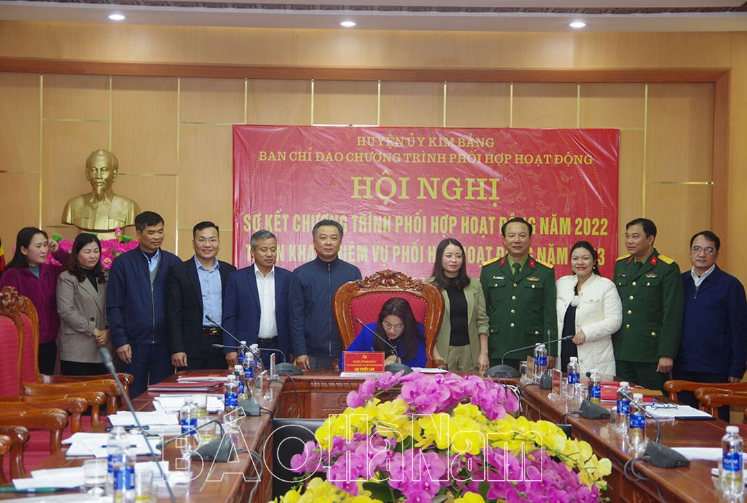 Kim Bảng sơ kết chương trình phối hợp hoạt động năm 2022