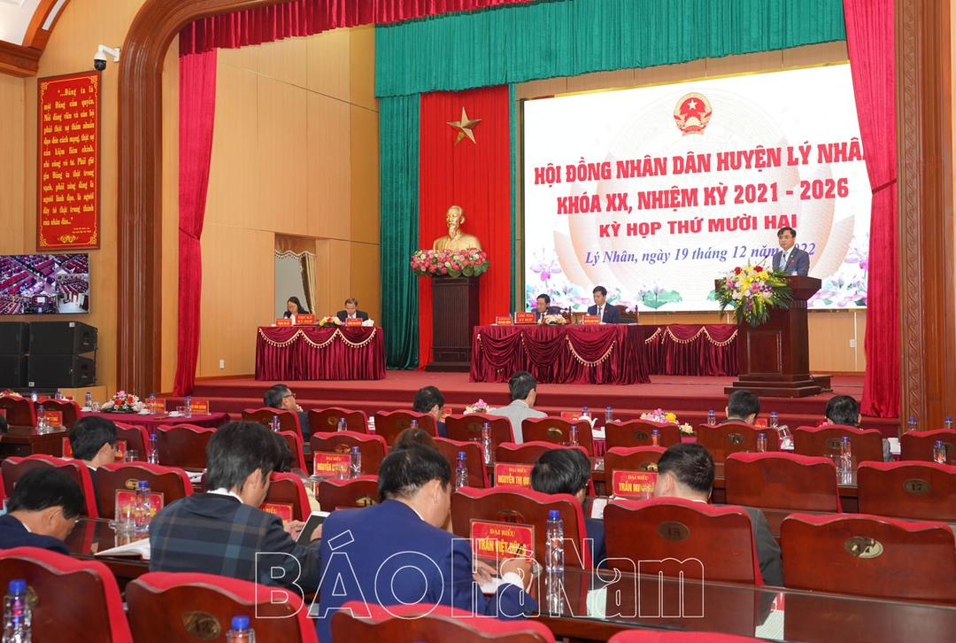 Khai mạc kỳ họp thường lệ cuối năm HĐND huyện Lý Nhân