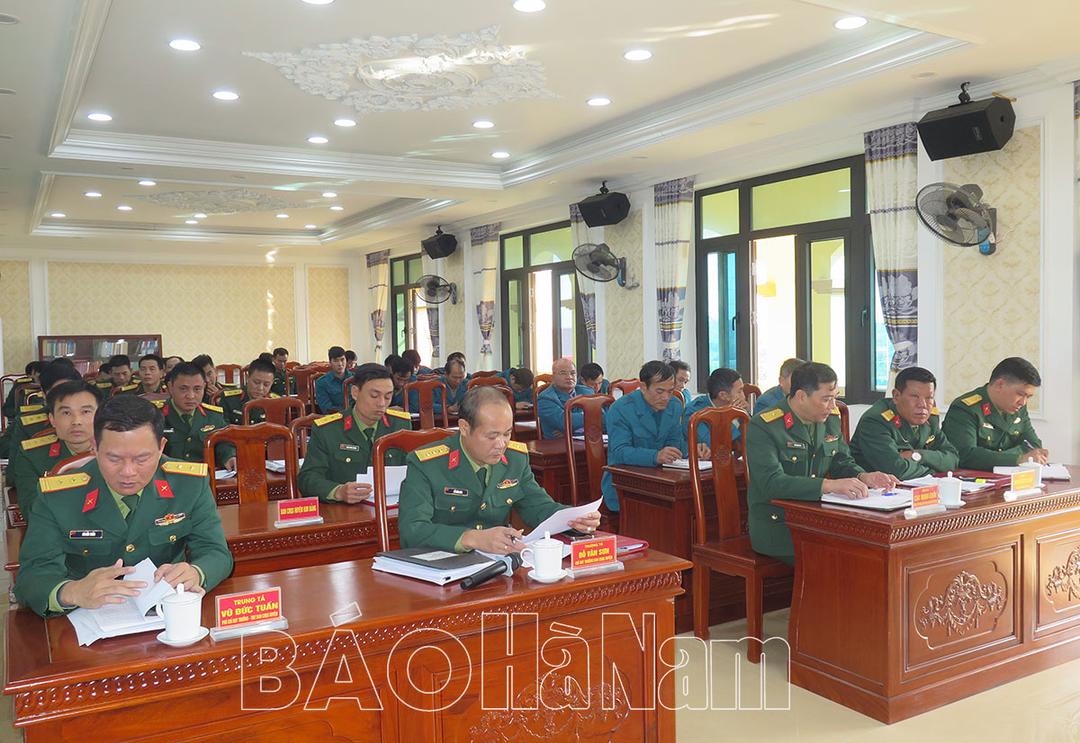 Ban CHQS huyện Kim Bảng tổng kết công tác huấn luyện