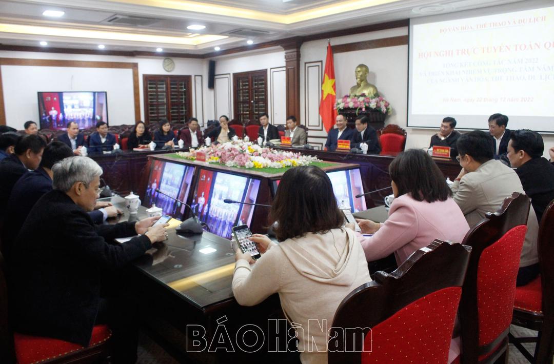 Bộ VH,TT&DL tổ chức hội nghị trực tuyến tổng kết công tác năm 2022, triển khai nhiệm vụ năm 2023