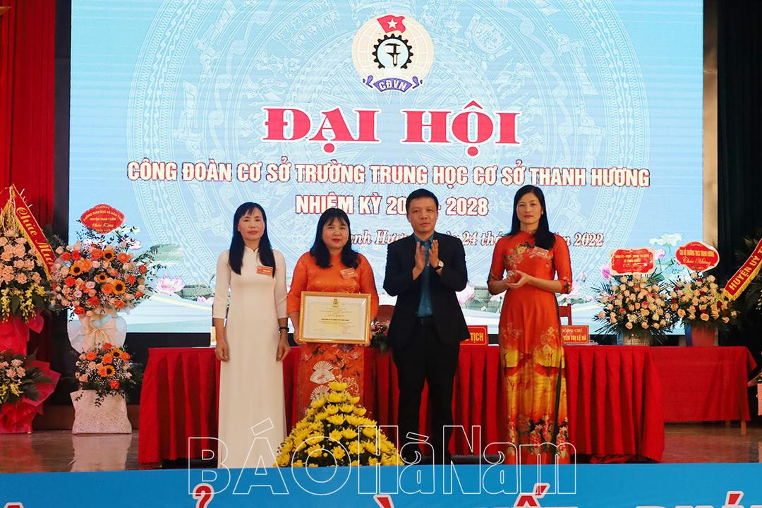 Đại hội CĐCS Trường THCS Thanh Hương nhiệm kỳ 2023-2028