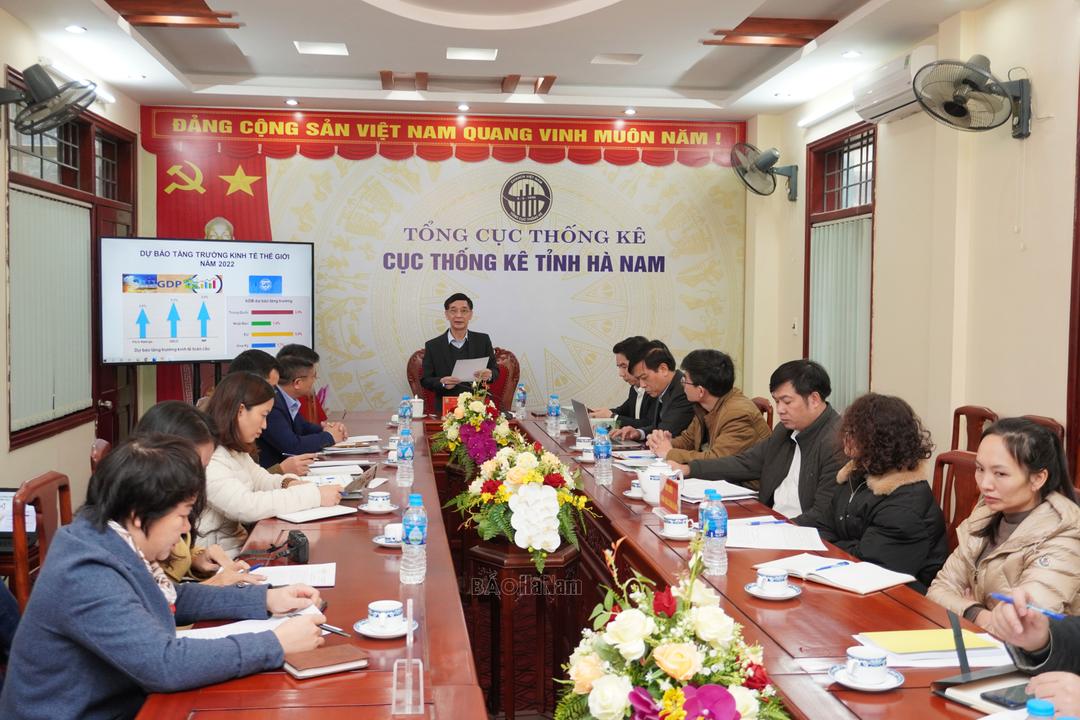 Cục Thống kê tỉnh họp báo thông tin tình hình phát triển kinh tế - xã hội 2022