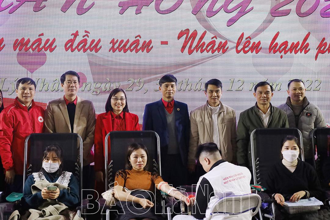 Huyện Lý Nhân hiến tặng được 447 đơn vị máu đợt 1/2023