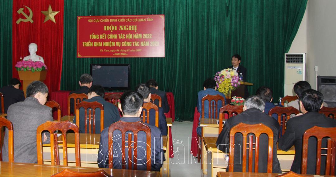 Hội CCB Khối các cơ quan tỉnh triển khai nhiệm vụ năm 2023