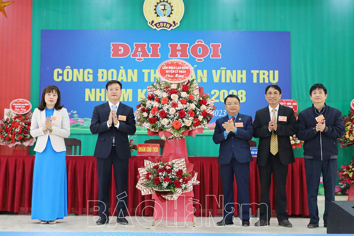 Đại hội CĐCS thị trấn Vĩnh Trụ lần thứ V, nhiệm kỳ 2023-2028