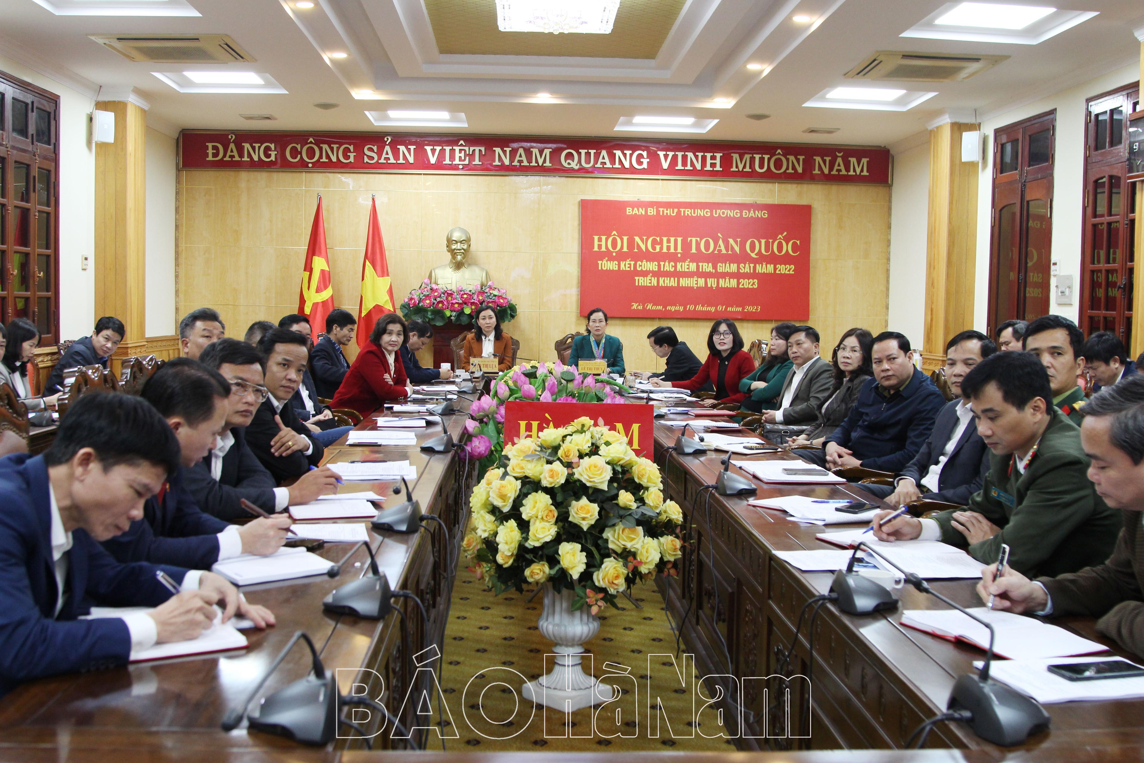 UBKT Trung ương tổ chức hội nghị trực tuyến triển khai nhiệm vụ công tác KTGS năm 2023