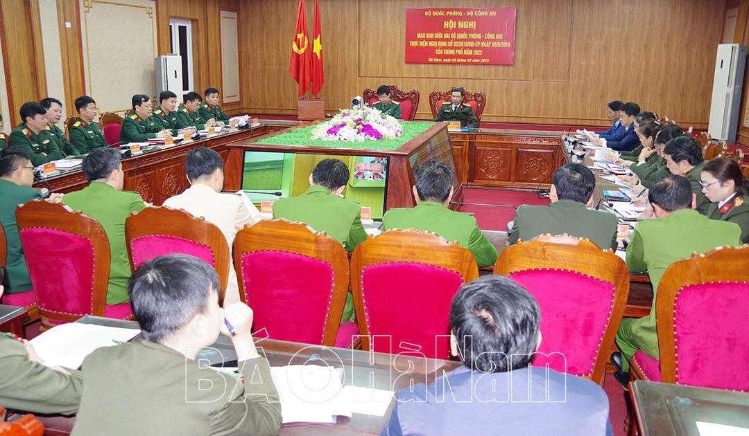 Bộ Quốc phòng – Bộ Công an giao ban đánh giá kết quả thực hiện công tác phối hợp